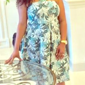 Eva Mendes Strapless Dress